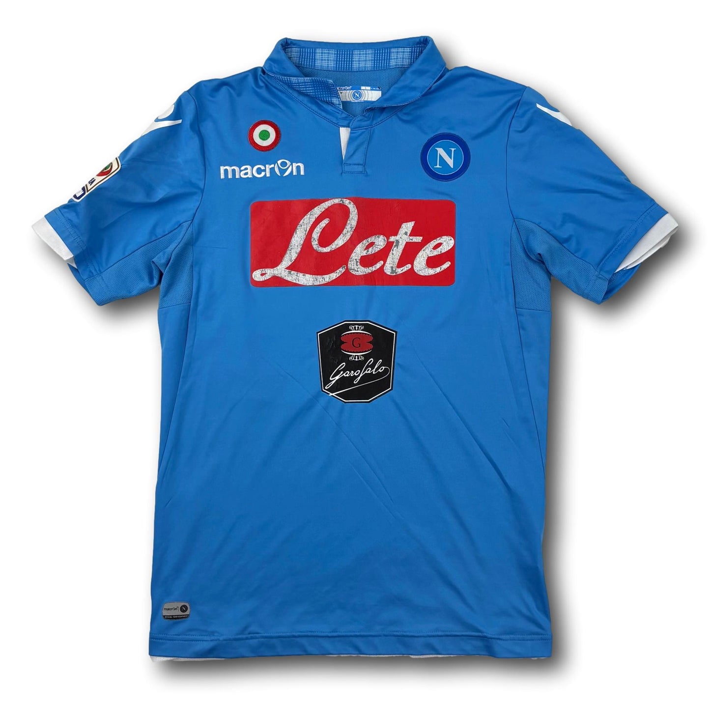 SSC Napoli - 2013-14 - Matchworn - Home - L - Macron - Inler #88
