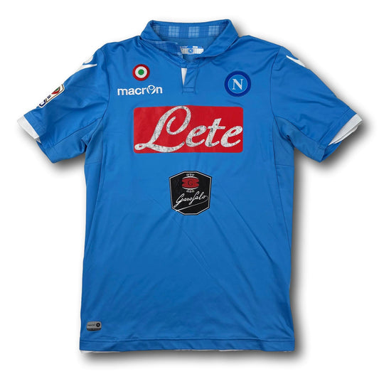SSC Napoli - 2013-14 - Matchworn - Home - L - Macron - Inler #88