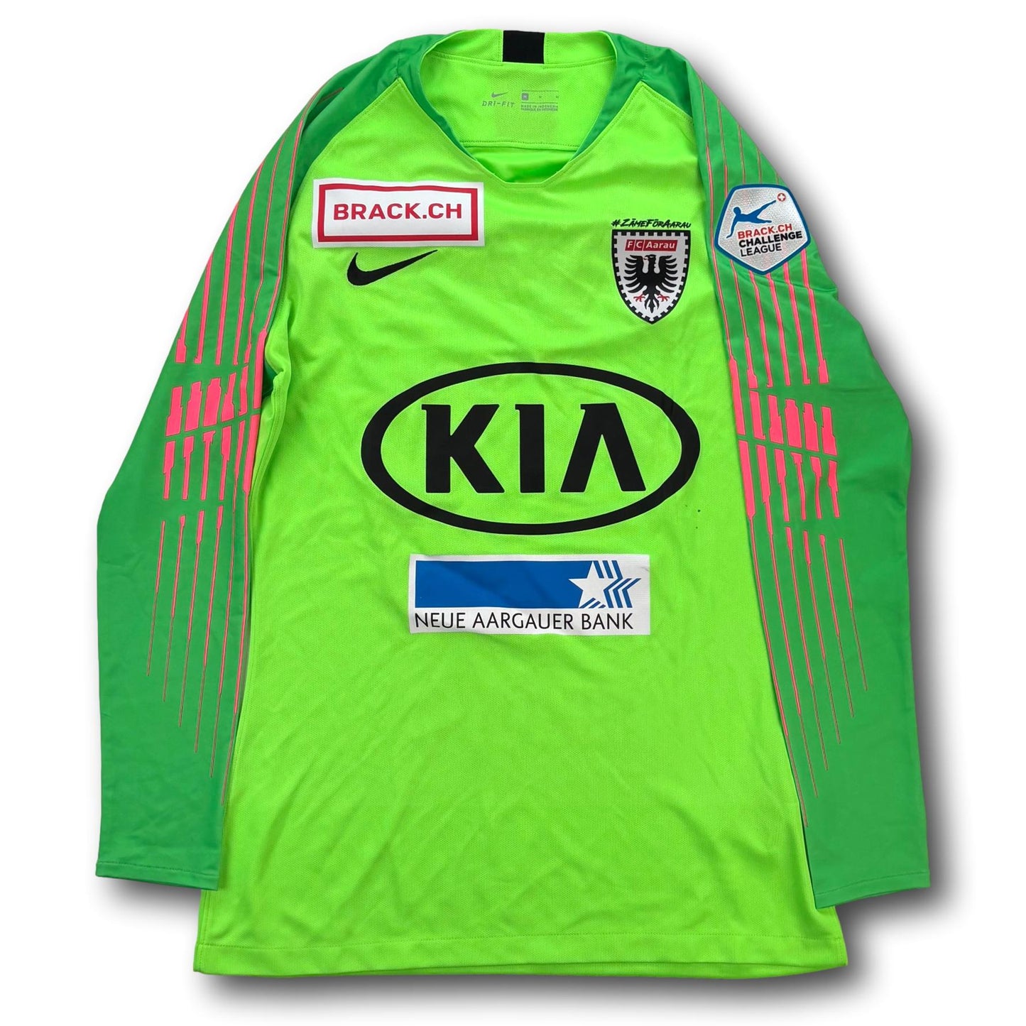 FC Aarau - 2019-20 - Matchworn - Torhüter - M - Nike - Nikolic #23