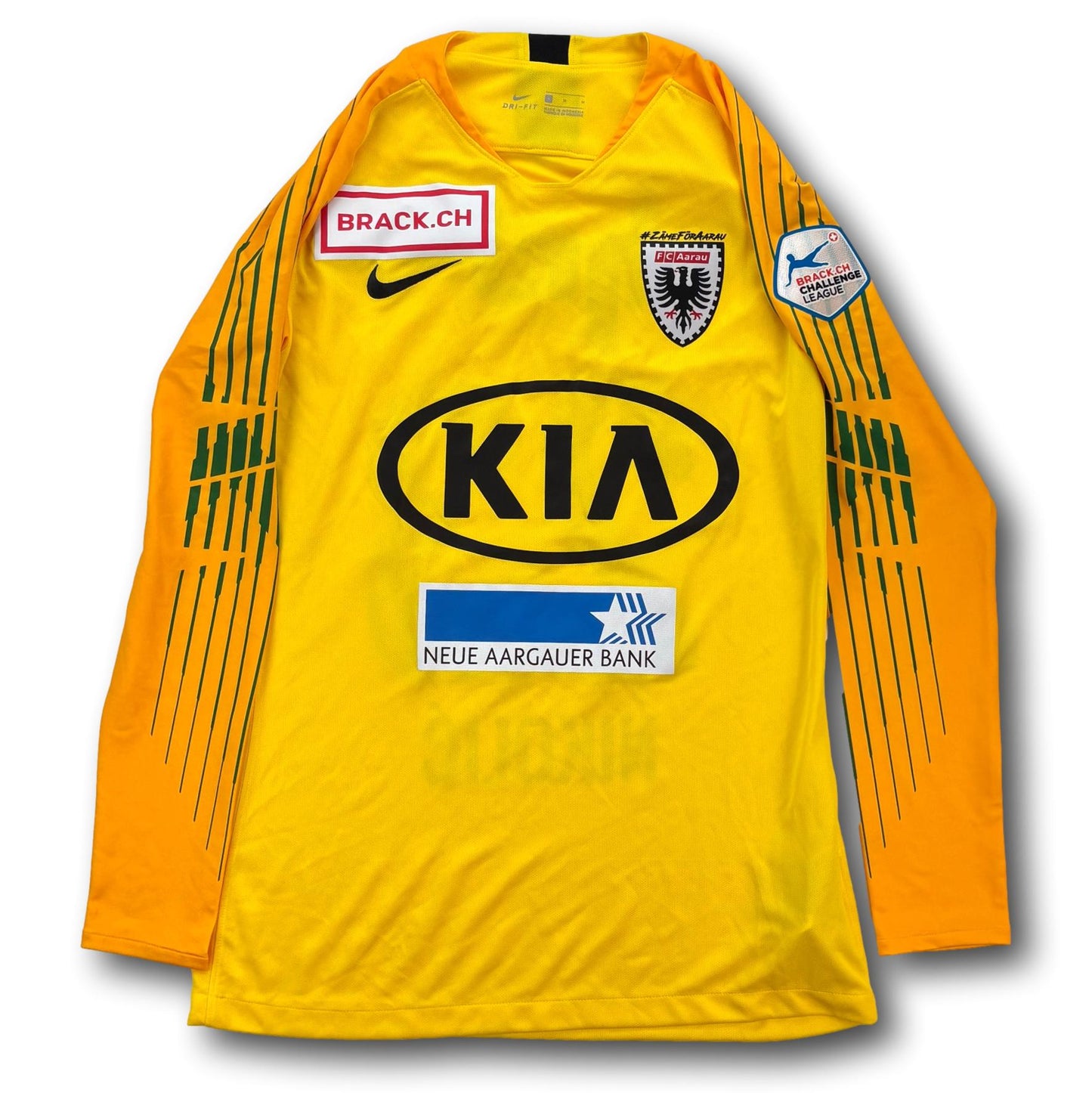 FC Aarau - 2019-20 - Matchworn - Torhüter - M - Nike - Nikolic #23
