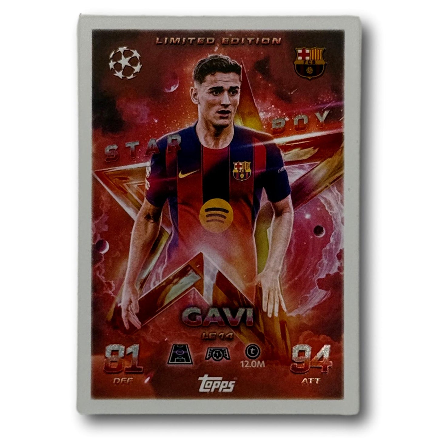 Topps Match Attax 2025/26 - Star Boy Édition Limitée - Gavi