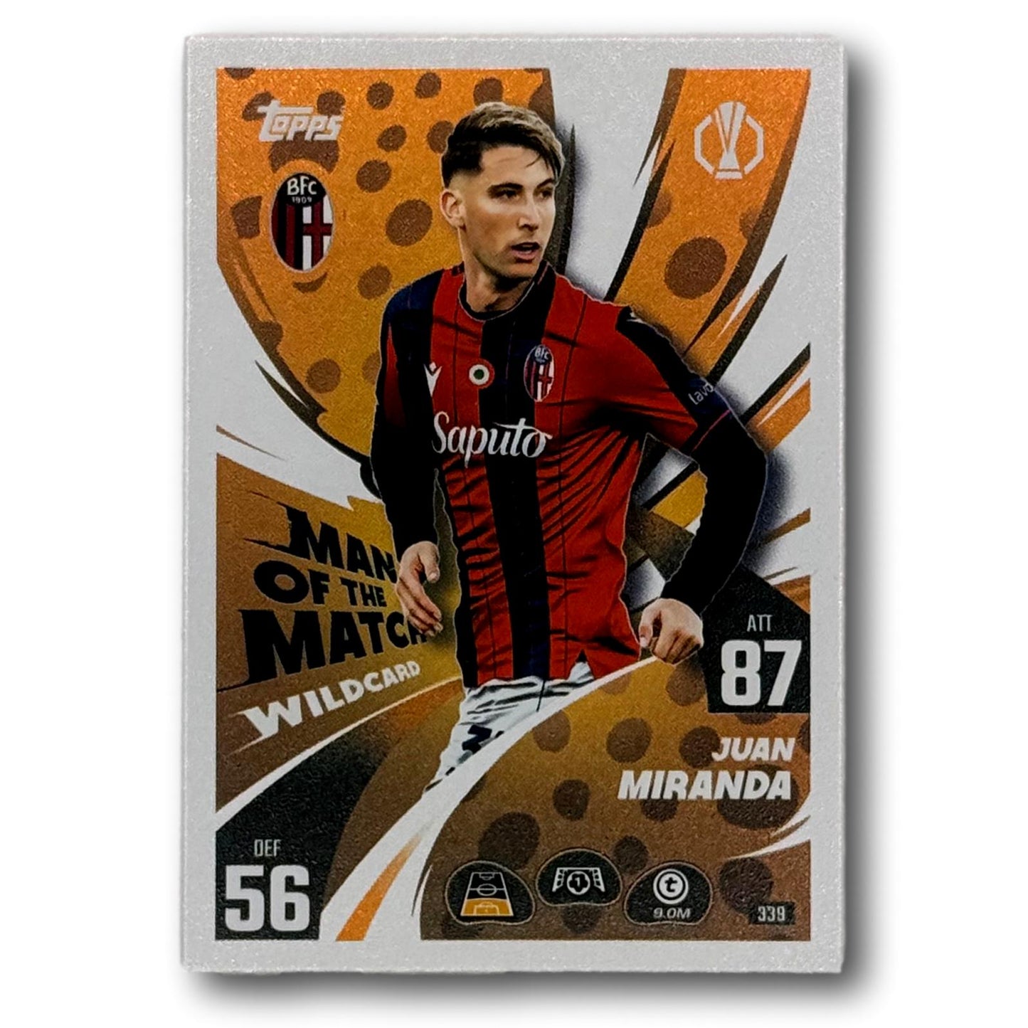 Topps Match Attax 2025/26 - Homme du match - Juan Miranda