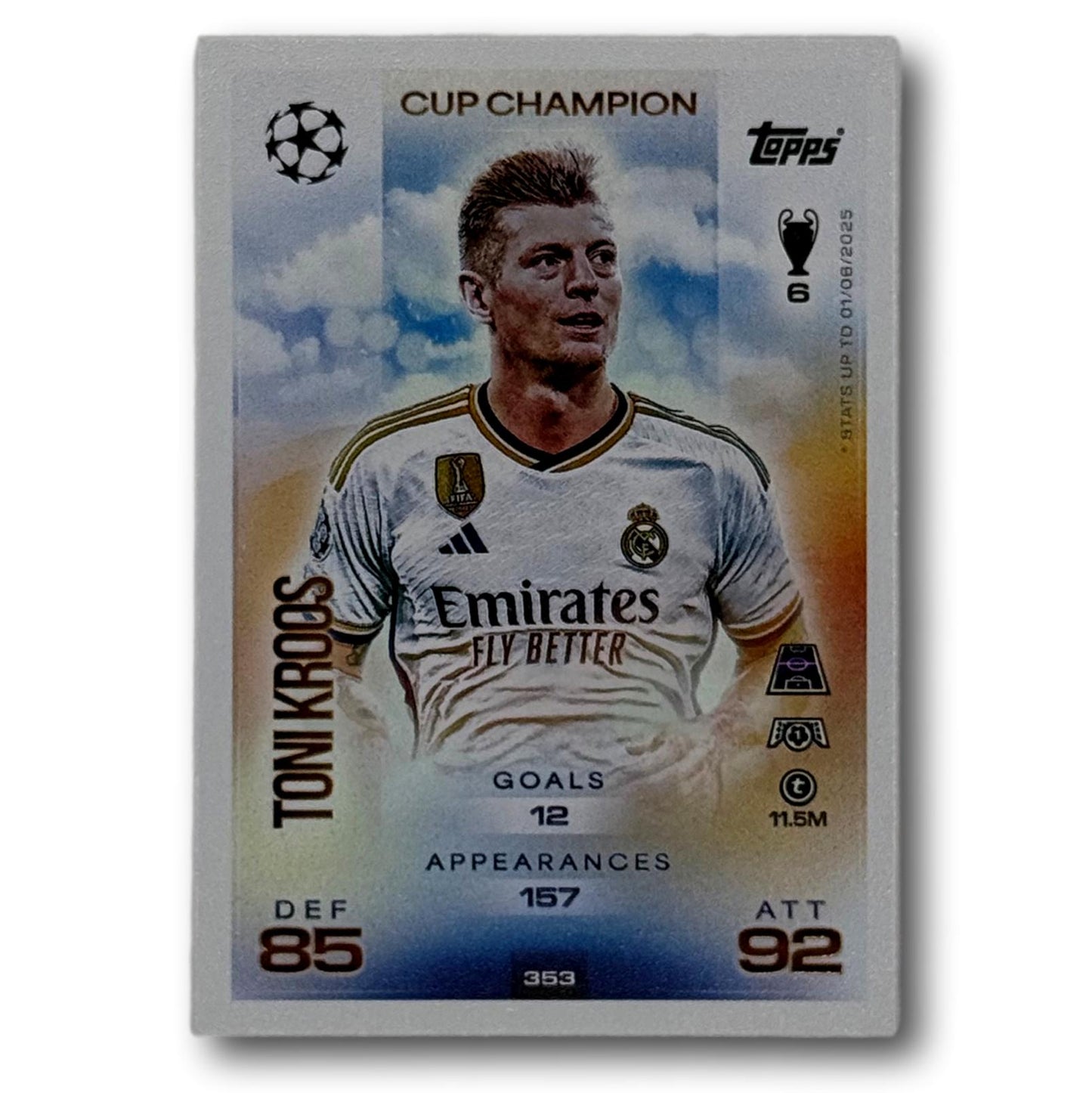Topps Match Attax 2025/26 - Champion de la Coupe - Toni Kroos
