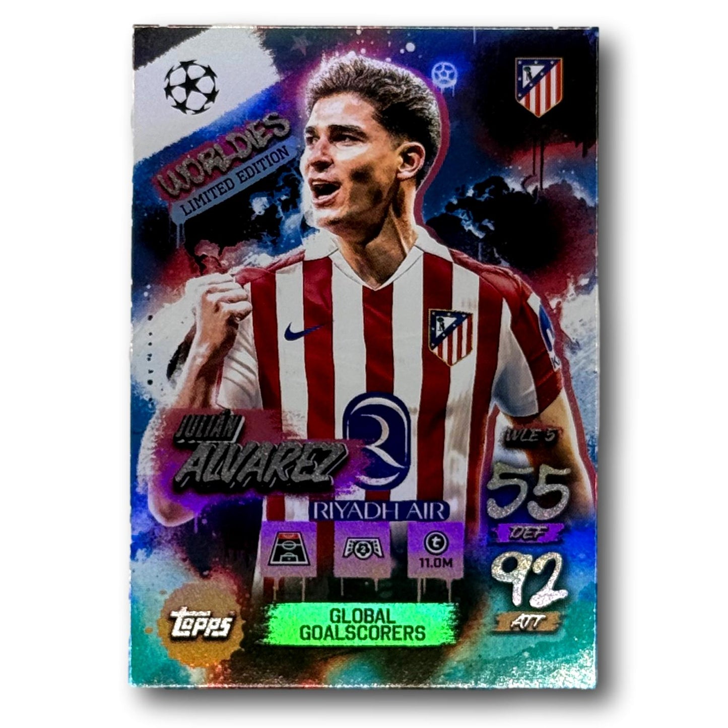 Topps Match Attax 2025/26 - Édition limitée Worldies - Julián Alvarez