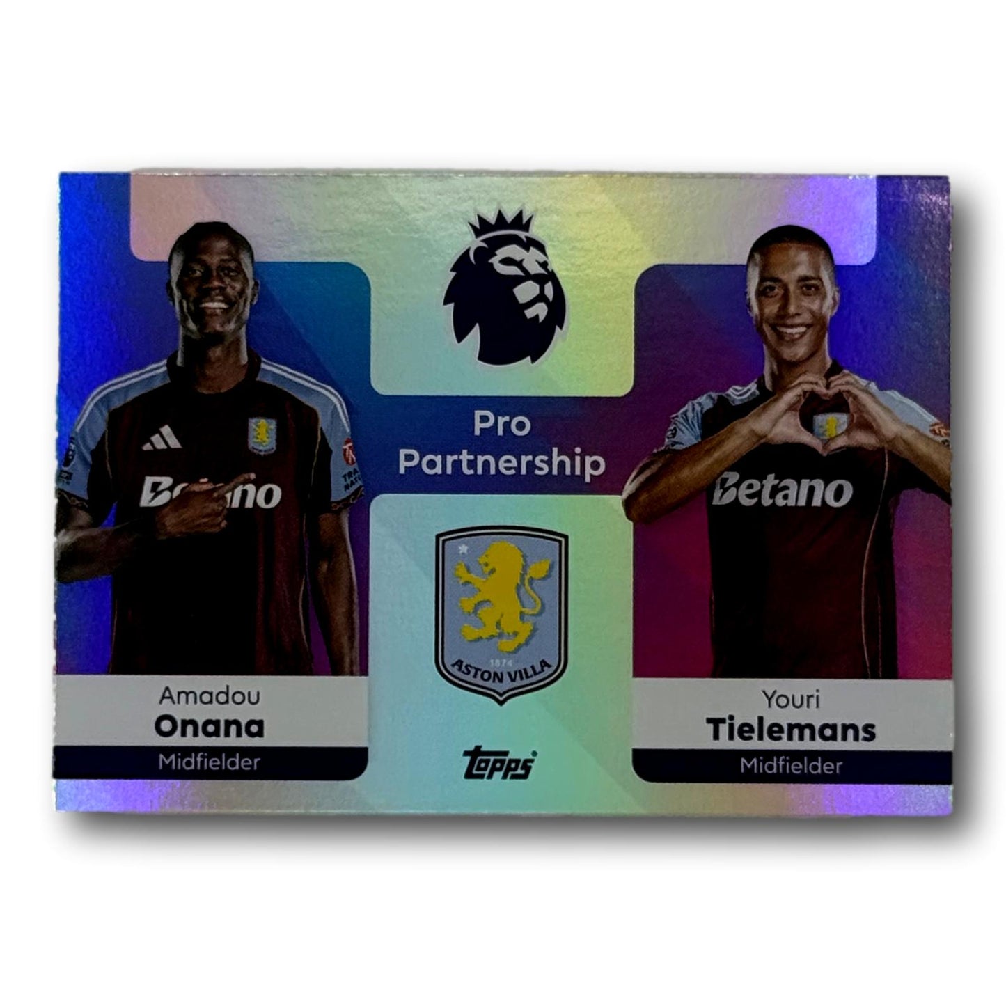 Topps Premier League 2025/26 - Pro Partnership - Amadou Onana / Youri Tielemans