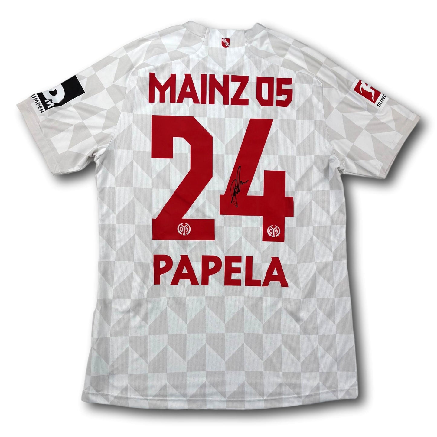 Mainz 05 - 2023-24 - Matchworn - Third - L - Jako - Papela #24 - signed