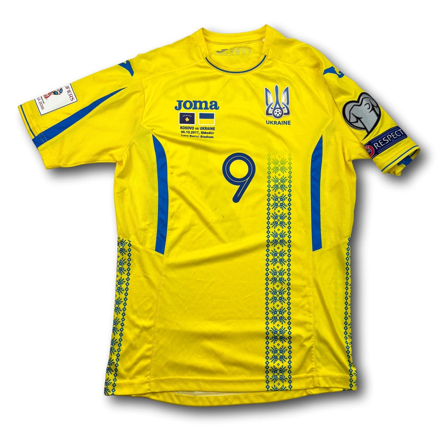 Ukraine - 2017-18 - Porté en match - Domicile - S - Joma - Marlos #9