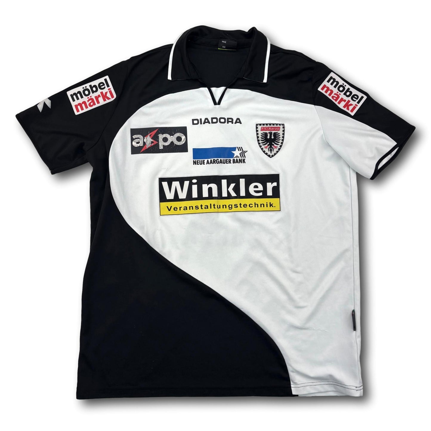 FC Aarau - 2009-10 - Tenue de match - Domicile - XL - Diadora - Burki #6