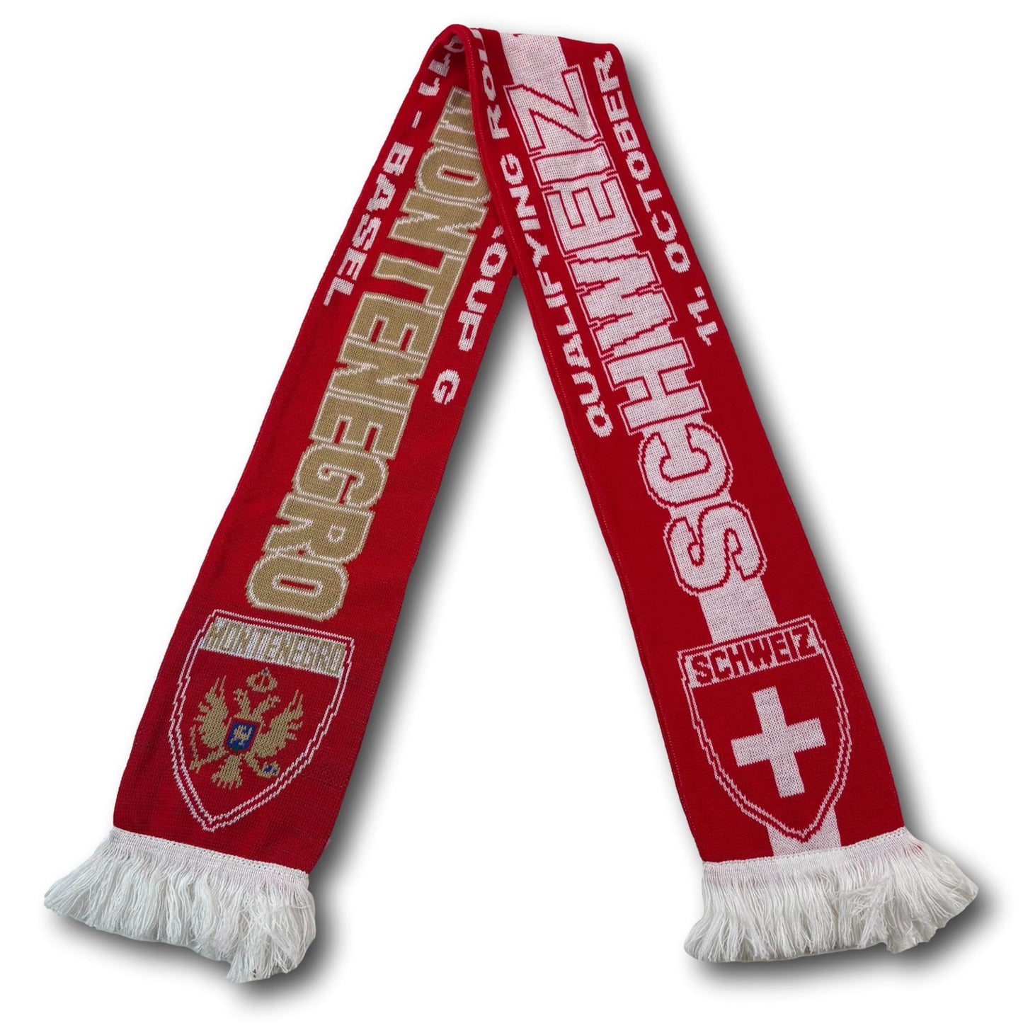 Suisse / Monténégro - Match de qualification 2011 - Écharpe de supporter