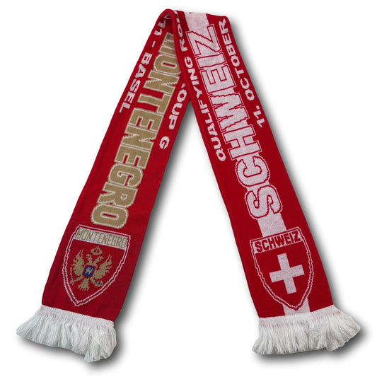Switzerland / Montenegro - Qualifying Match 2011 - Fan Scarf