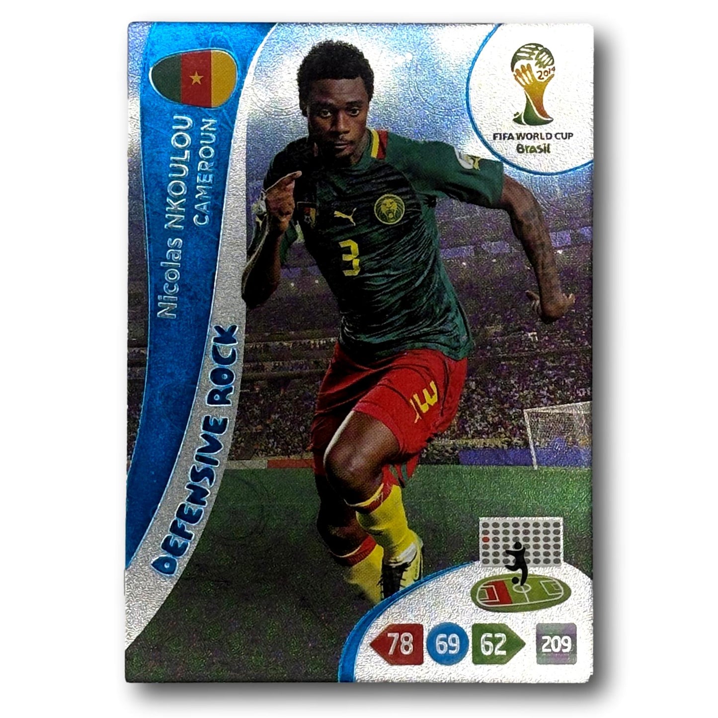 Adrenalyn FIFA World Cup 2014 - Defensive Rock - Nicolas Nkoulou
