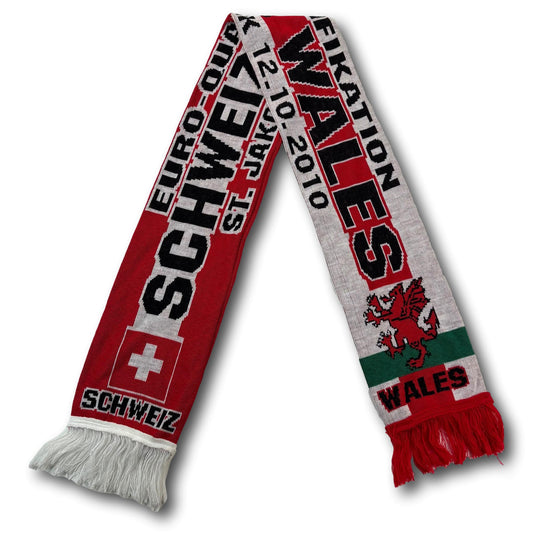 Switzerland / Wales - European Championship Qualifying Match 2010 - Fan Scarf
