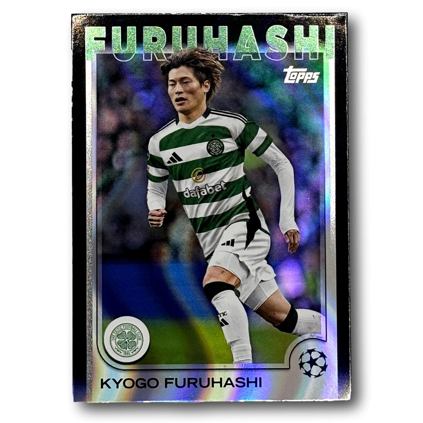 Topps UEFA Club Competitions 2024/25 - Black FlowFractor - Kyogo Furuhashi