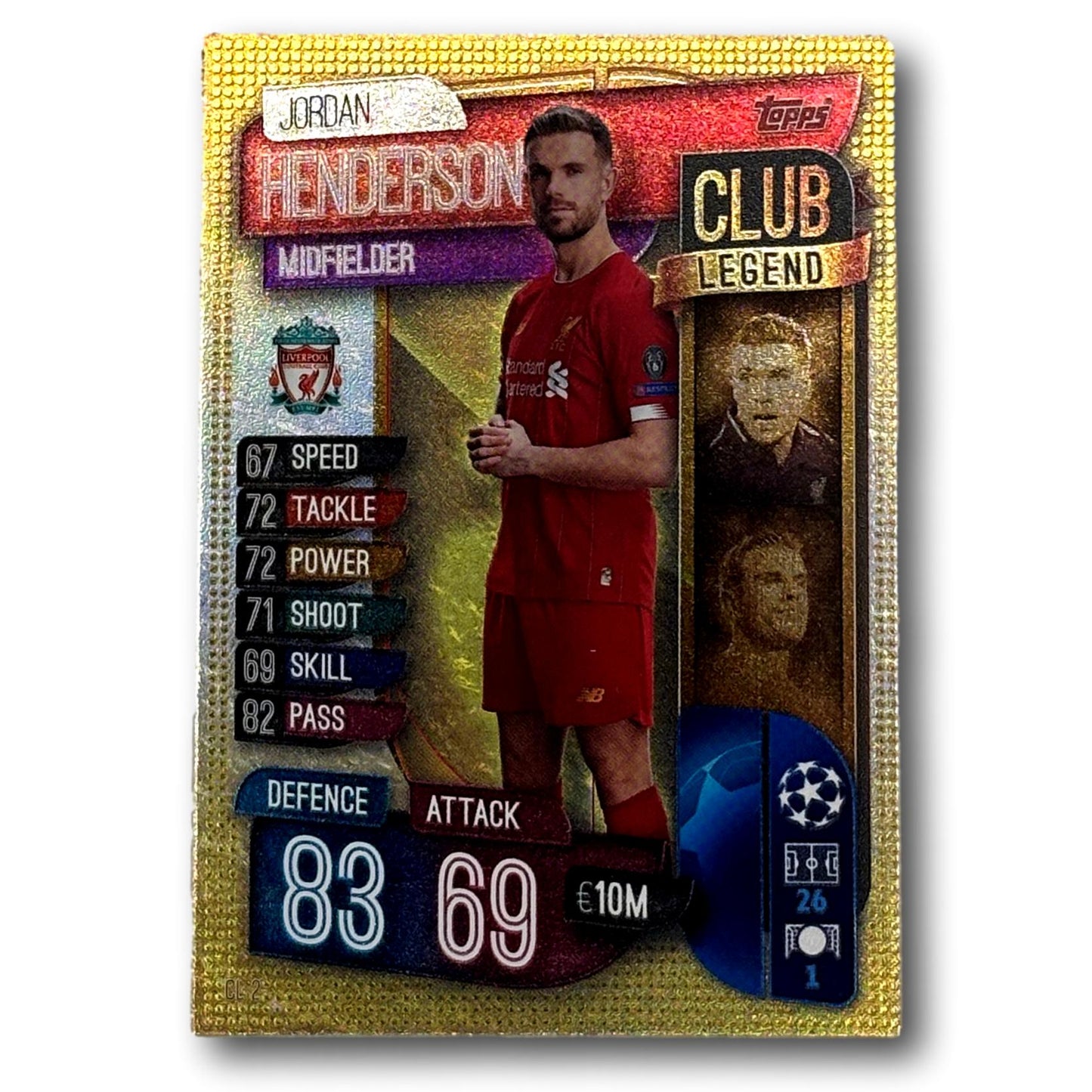 Topps Match Attax 2019/20 - Club Legend / Midfielder - Jordan Henderson