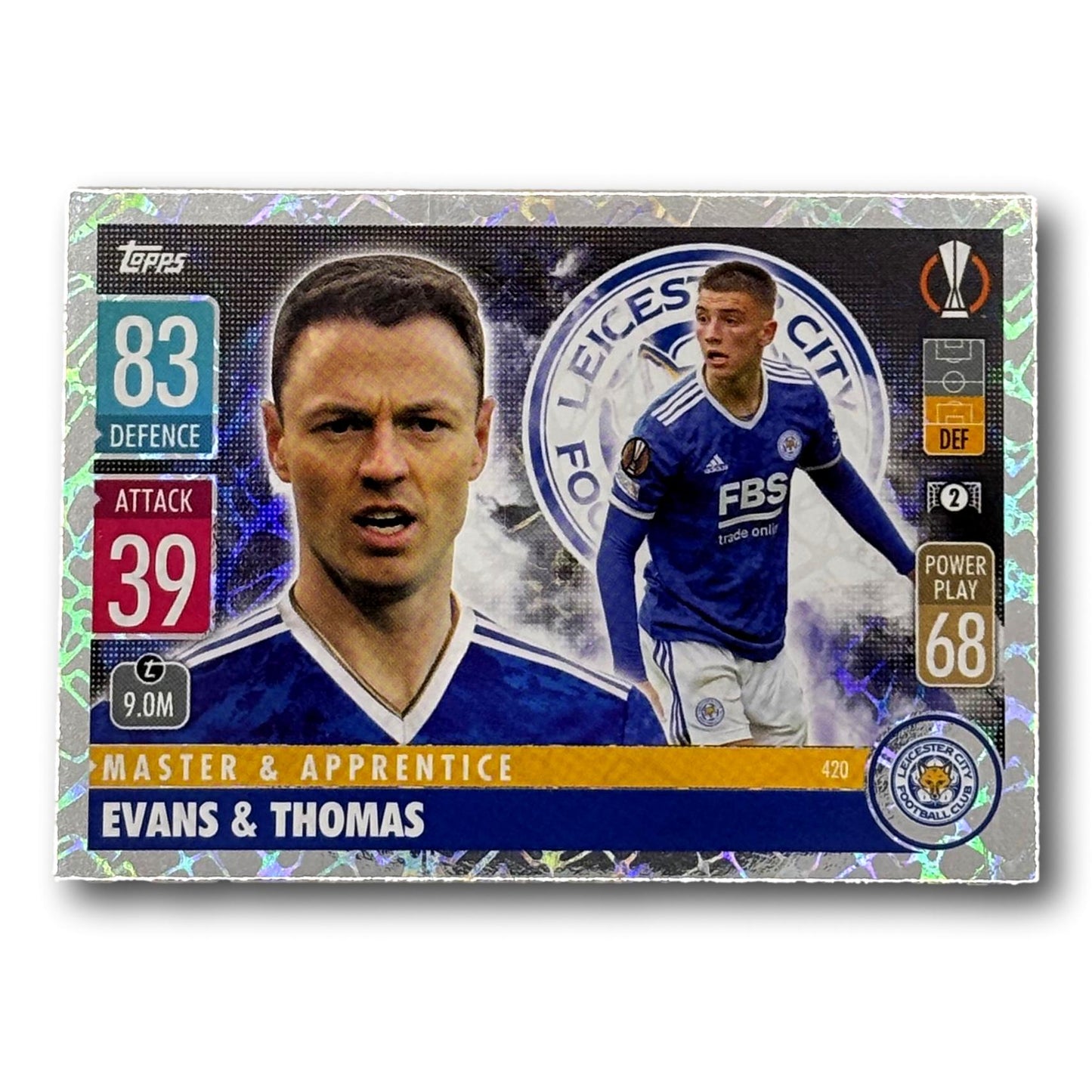 Topps Champions League 2021/2022 - Maître et Apprenti - Evans et Thomas
