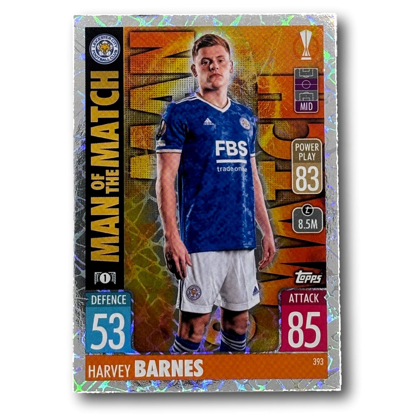 Topps Match Attax 2021/22 - Homme du match - Harvey Barnes