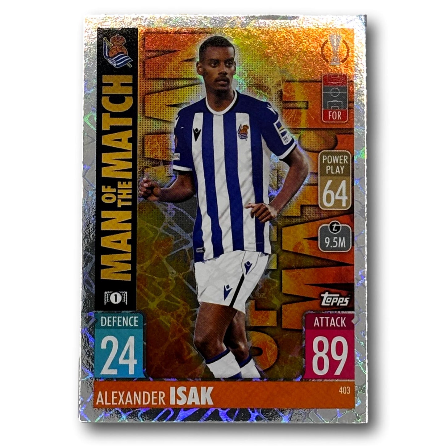 Topps Match Attax 2021/22 - Homme du match - Alexander Isak