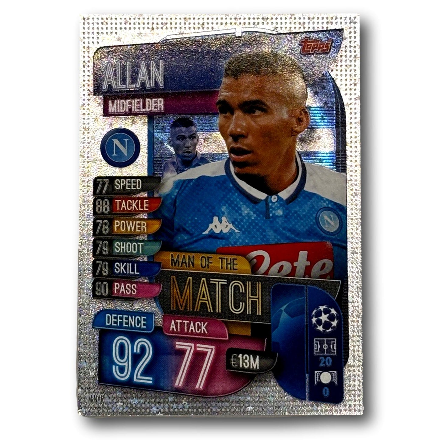 Topps Match Attax 2019/20 - Man of the Match / Midfielder - Allan