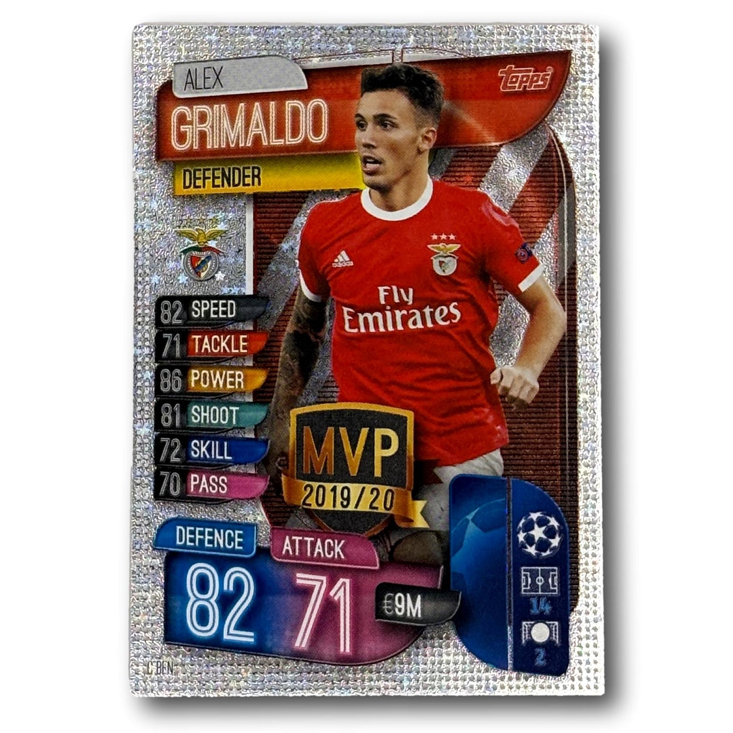 Topps Match Attax 2019/20 - MVP / Défenseur - Alex Grimaldo
