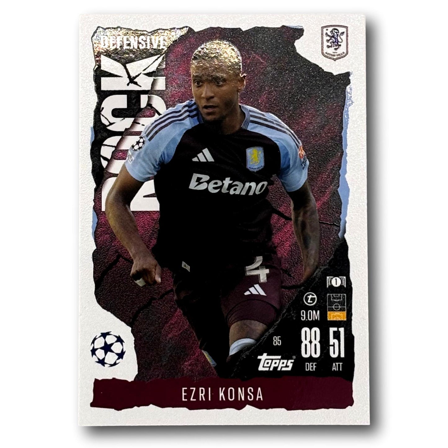 Topps Match Attax 2024/25 - Defensive Rock - Ezri Konsa