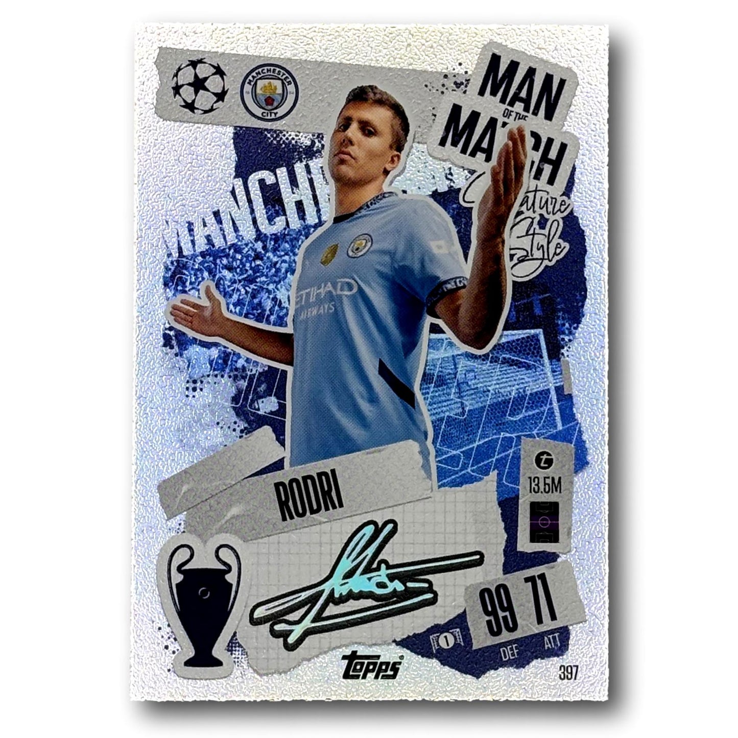 Topps Match Attax 2024/25 - Man of the Match / Signature Style - Rodri