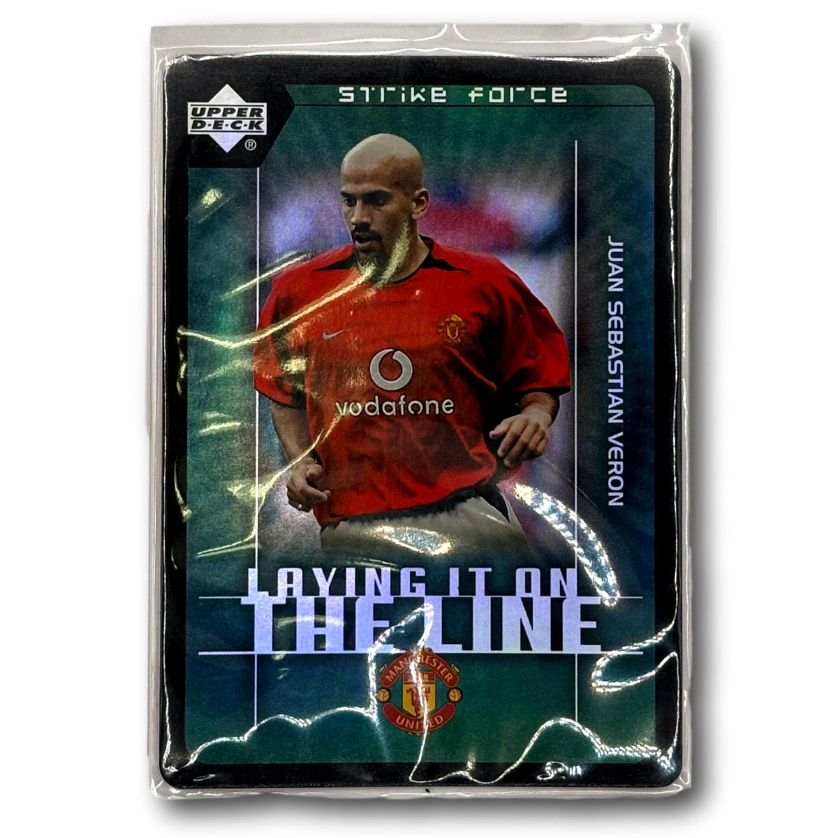Upper Deck 2003 - Strike Force - Laying it on the line - Manchester United - Juan Sebastian Veron