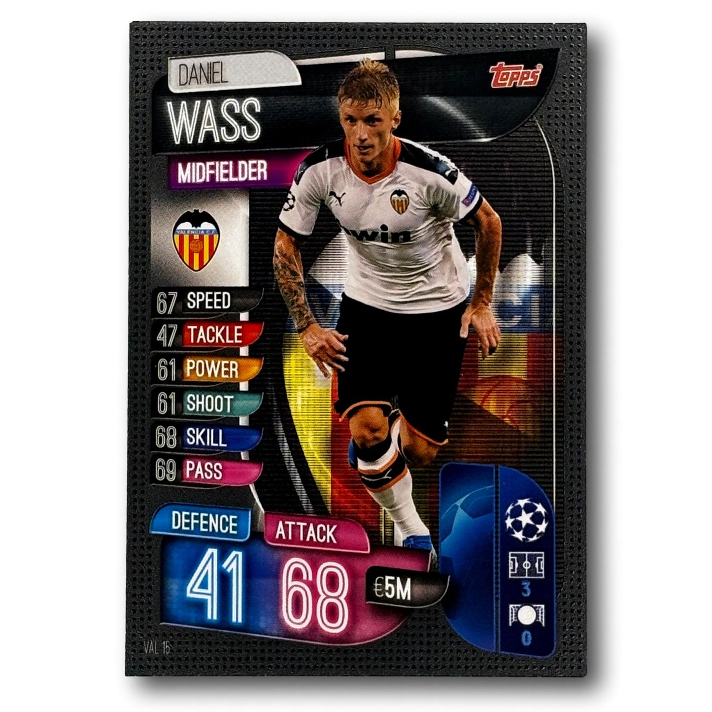 Carte Topps Match Attax 2019/20 - Milieu de terrain - Daniel Wass