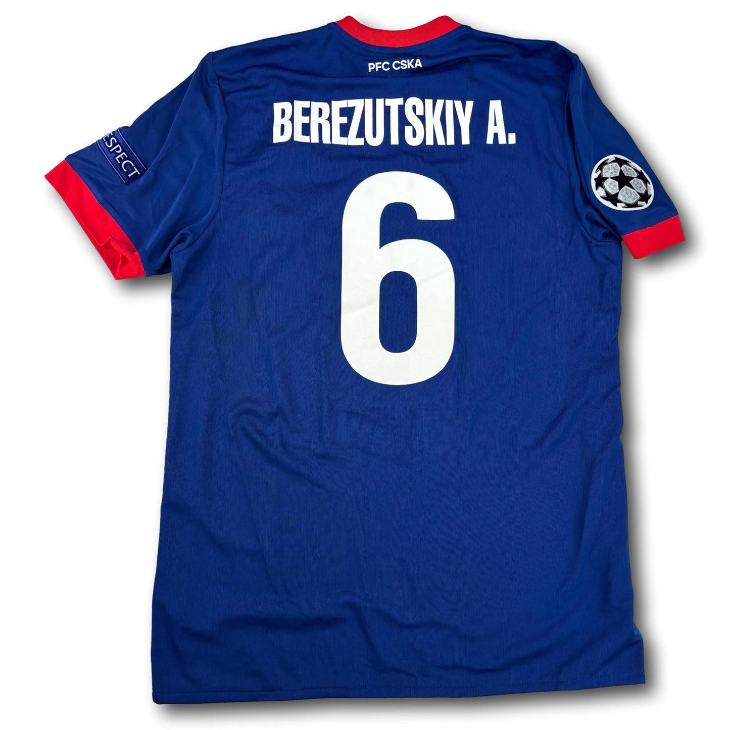 CSKA Moscow - 2017-18 - Matchworn - Home - L - adidas - Berezutskiy A. #6