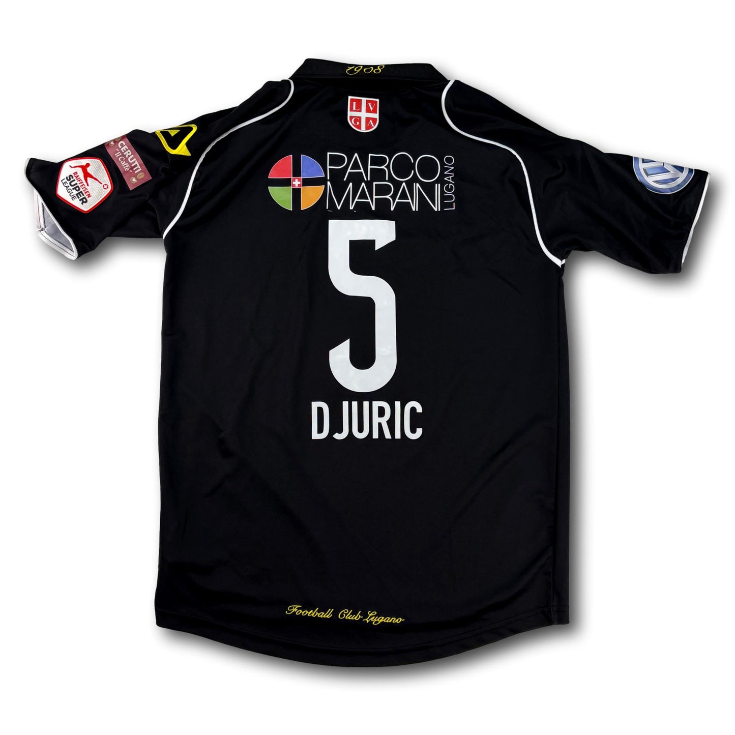 FC Lugano - 2015-16 - Matchworn - Home - L - Acerbis - Djuric #5