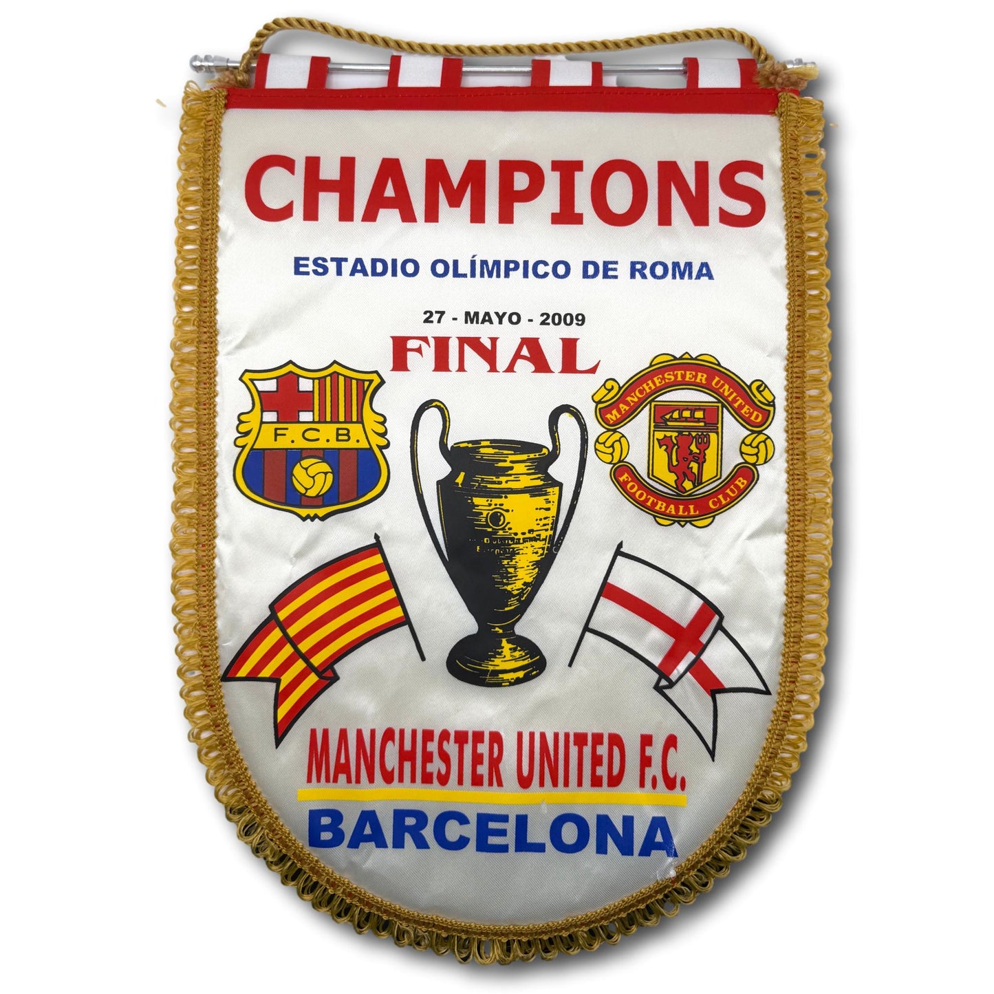 Champions League Final - FC Barcelona vs. Manchester United - 2009 - Pennant
