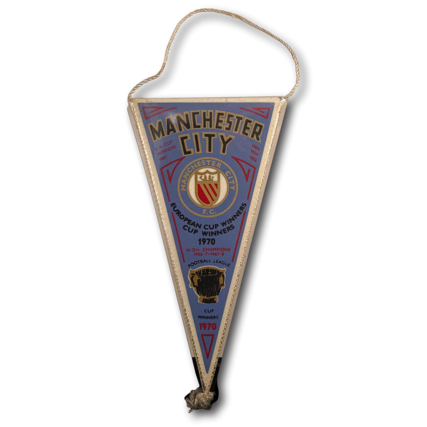European Cup Winners - Manchester City - 1970 - Pennant