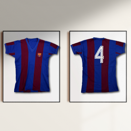 FC Barcelona - 1979 - Matchworn - Vintage - Home - M - #4