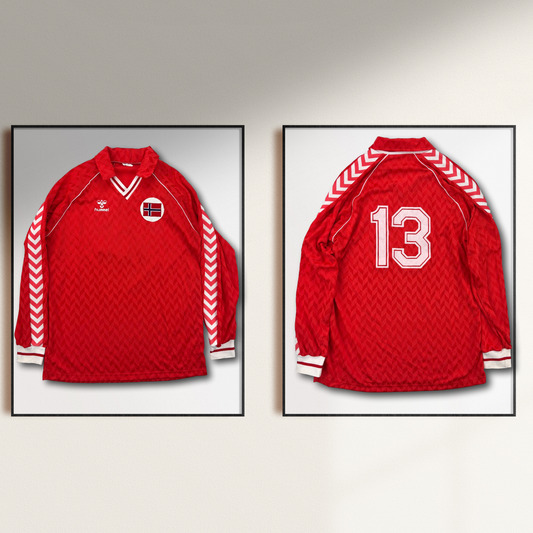 Norwegen - 1986 - Matchworn - Heim - XL - Hummel - #13