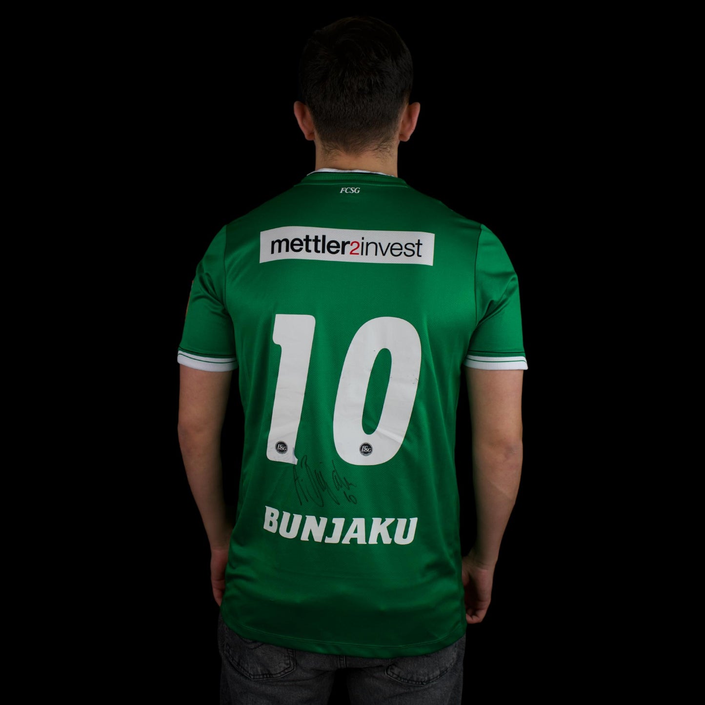 FC St.Gallen - 2014-15 - Home - XL - Jako - Bunjaku #10 - signed