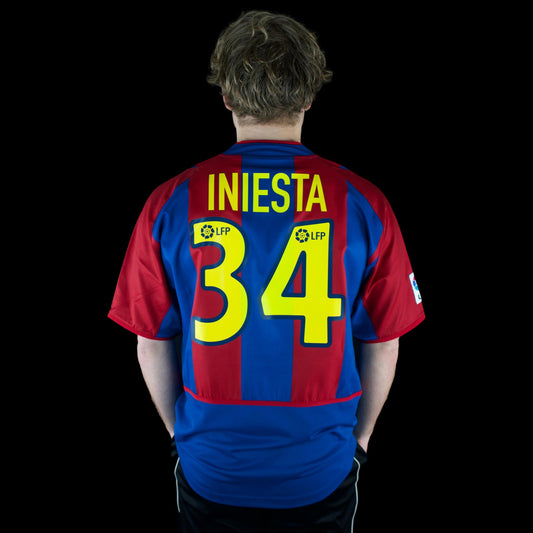 FC Barcelona - 2002-03 - Home - L - Nike - Iniesta #34