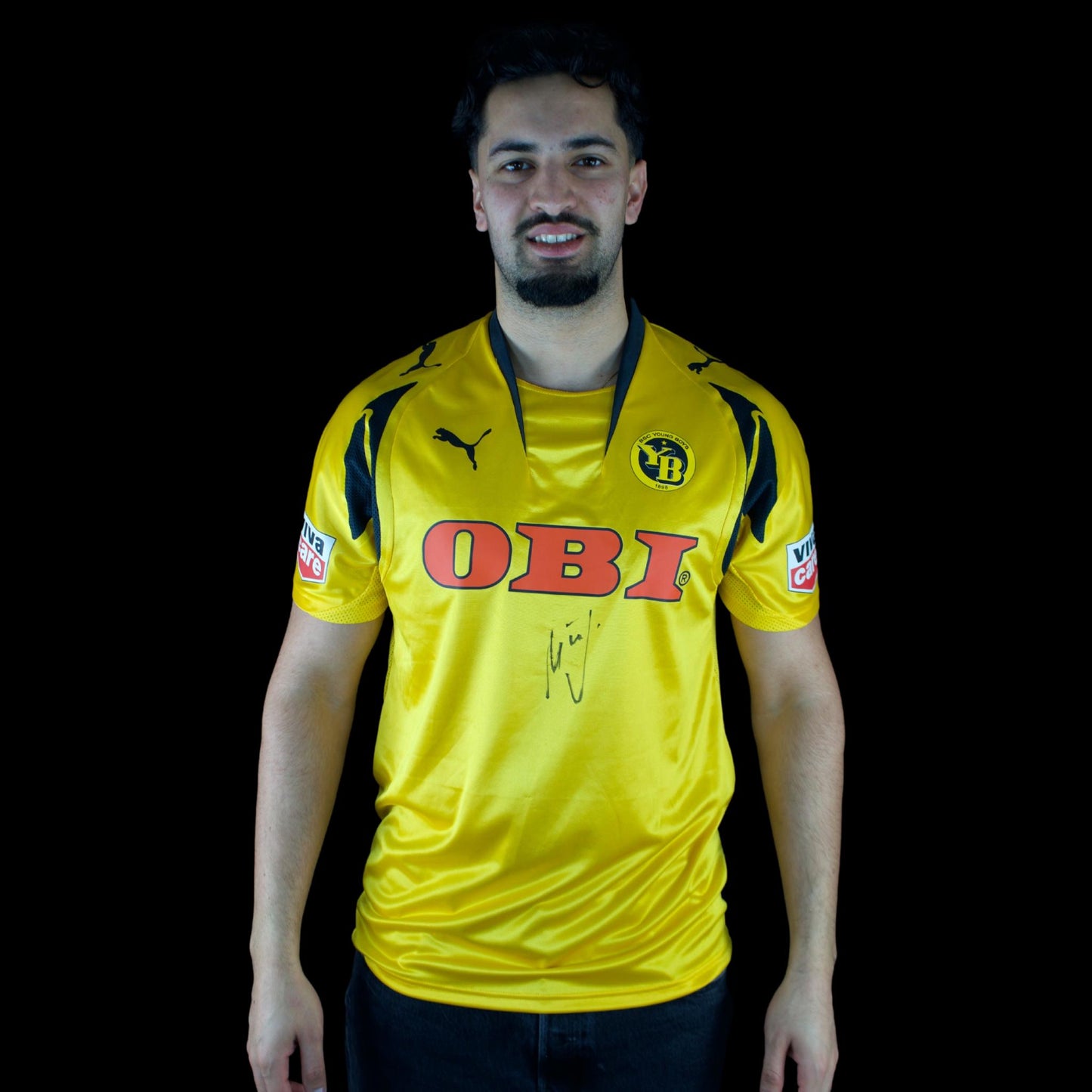 BSC Young Boys - 2007-08 - Domicile - L - Puma - Wölfli #1 - signé