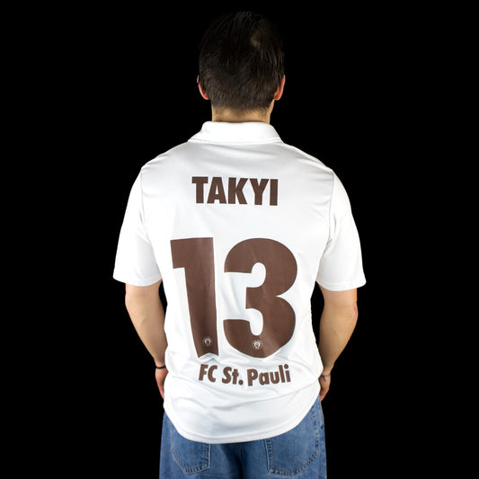 FC St. Pauli - 2009-10 - Maillot porté en match - Extérieur - M - Do You Football - Takyi #13