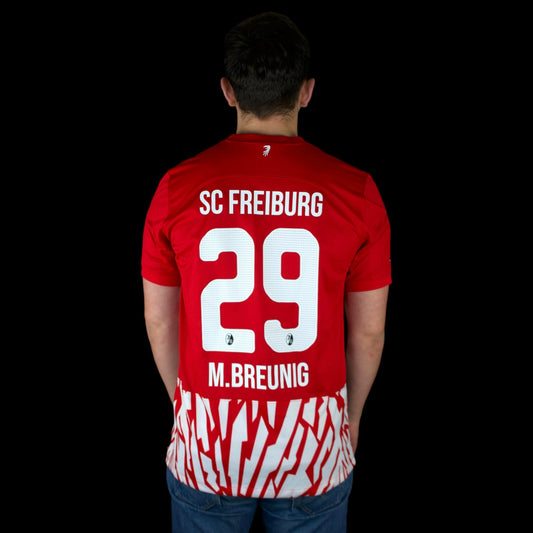 SC Fribourg - 2023-24 - Maillot porté en match - Domicile - XL - Nike - M. Breunig #29