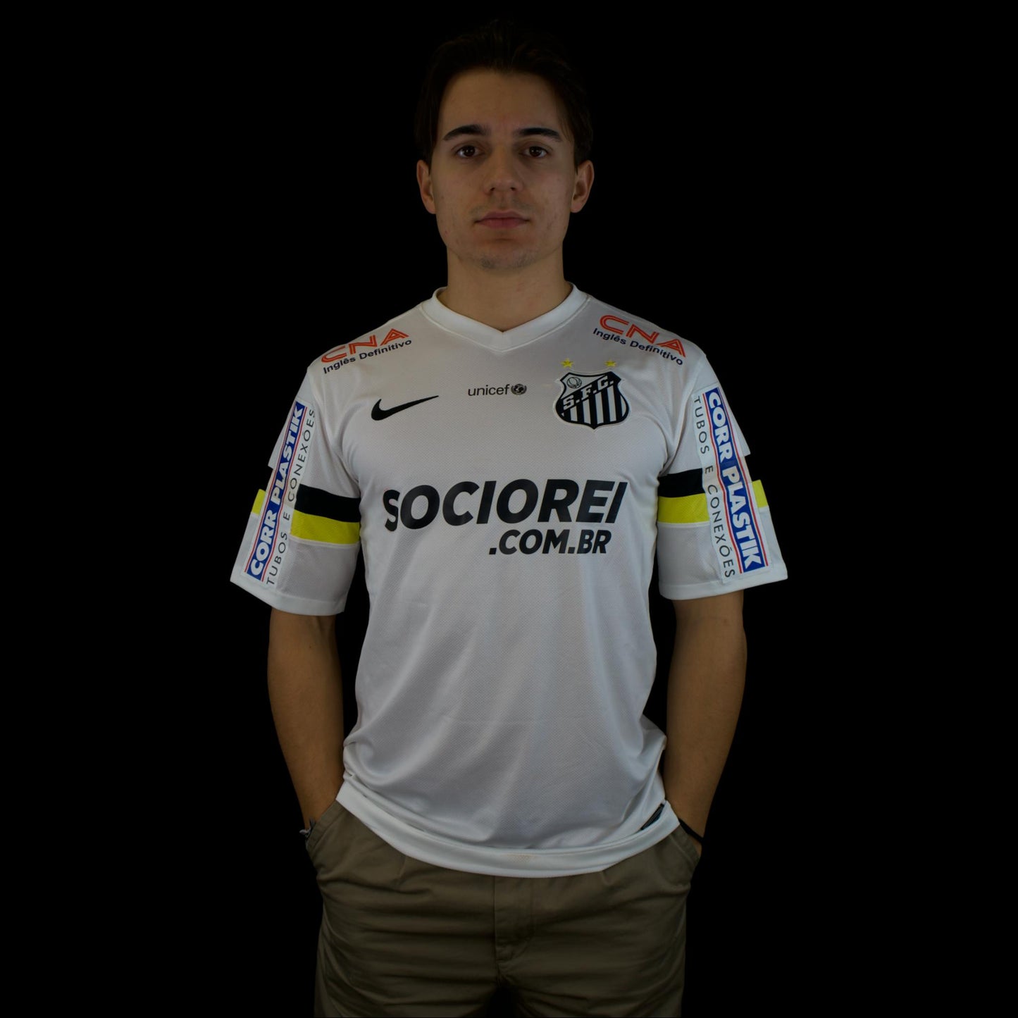 Santos FC - 2013-14 - Home - M - Nike - T. Ribeiro #11