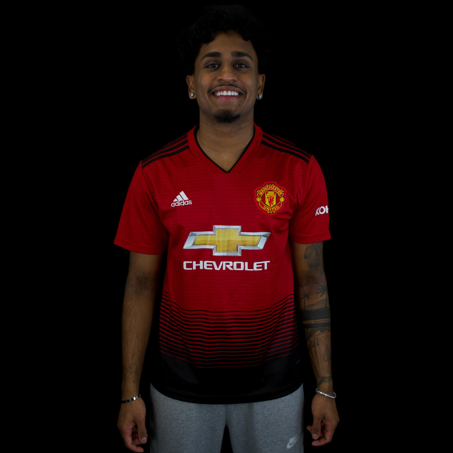 Manchester United - 2018-19 - Home - M - adidas - Lingard #14