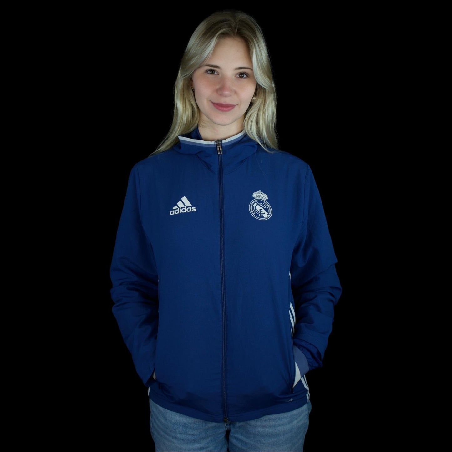 Real Madrid - football jacket - training - S - adidas