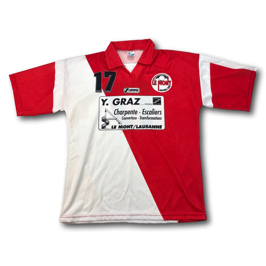 FC Le Mont - 1990s - Match-worn - Home - M - Savage - #17