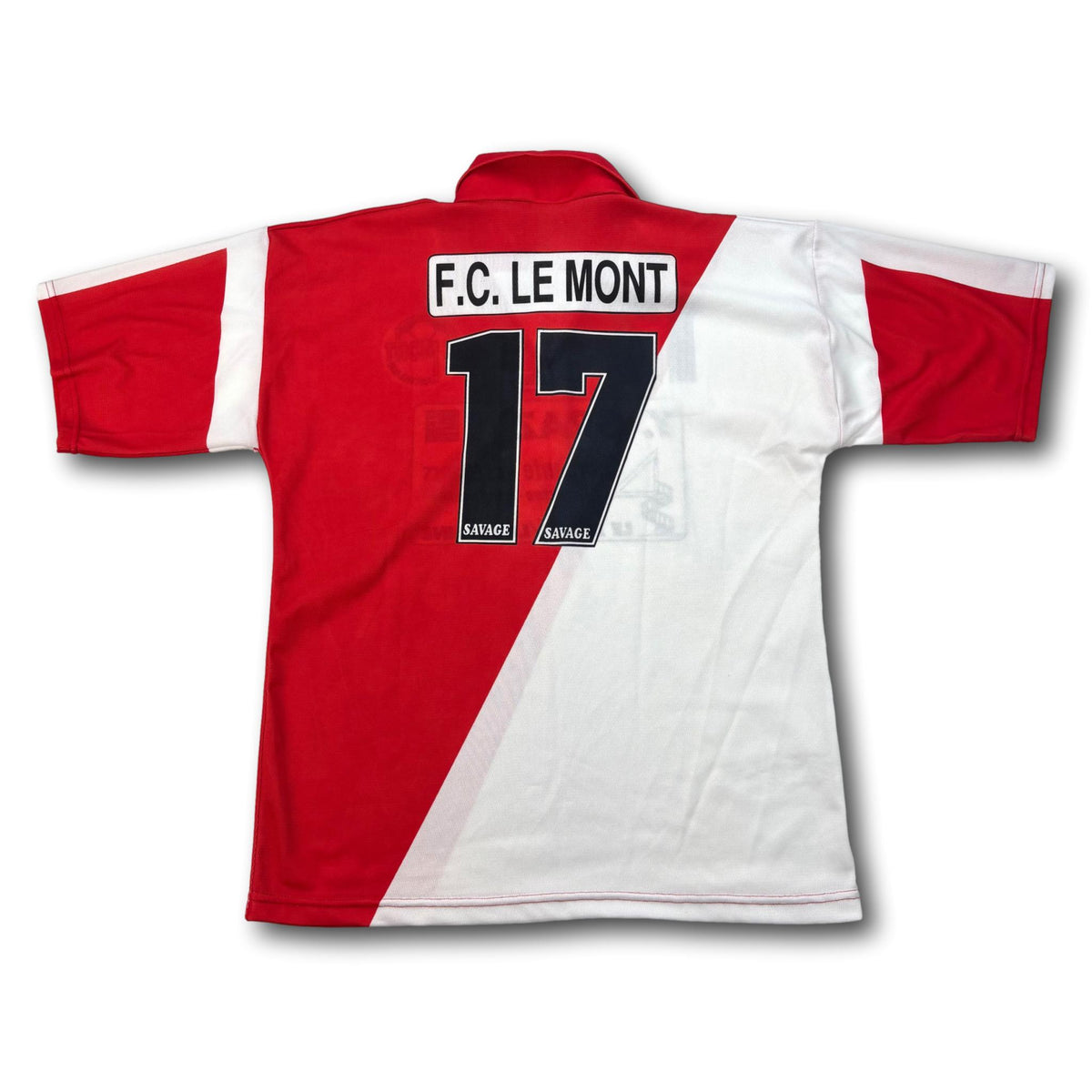 FC Le Mont - 1990s - Match-worn - Home - M - Savage - #17
