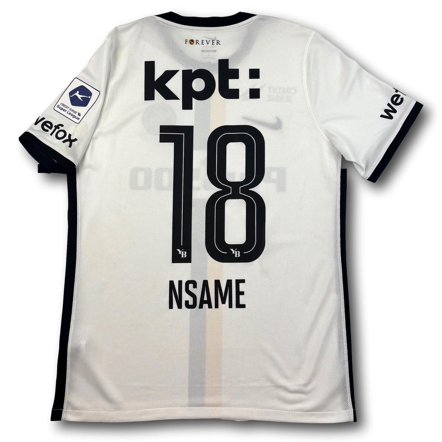 BSC Young Boys - 2022-23 - Match Prepared - Away - L - Nike - Nsame #18
