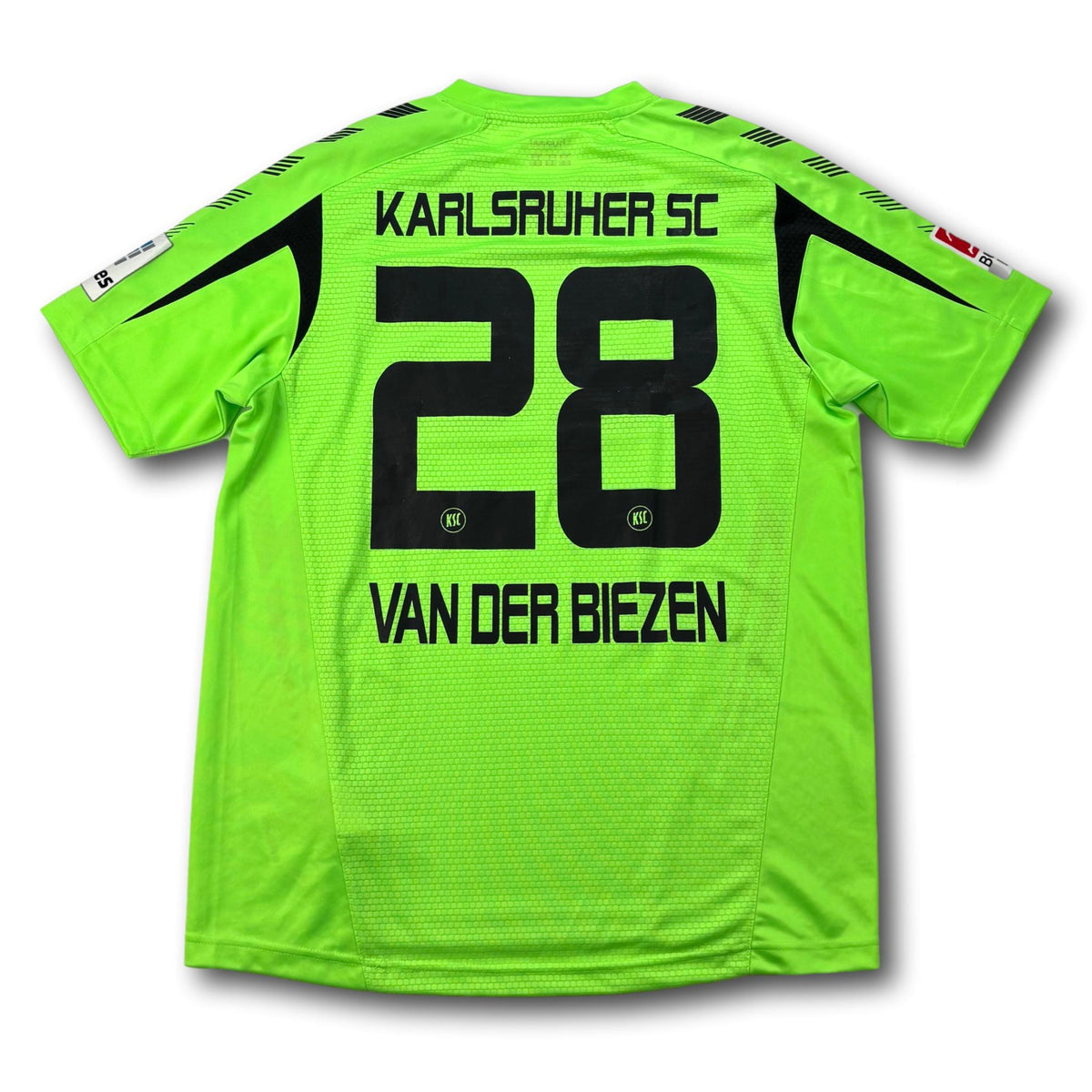 Karlsruher SC - 2013-14 - Troisième maillot - XL - Hummel - Van der Biezen #28