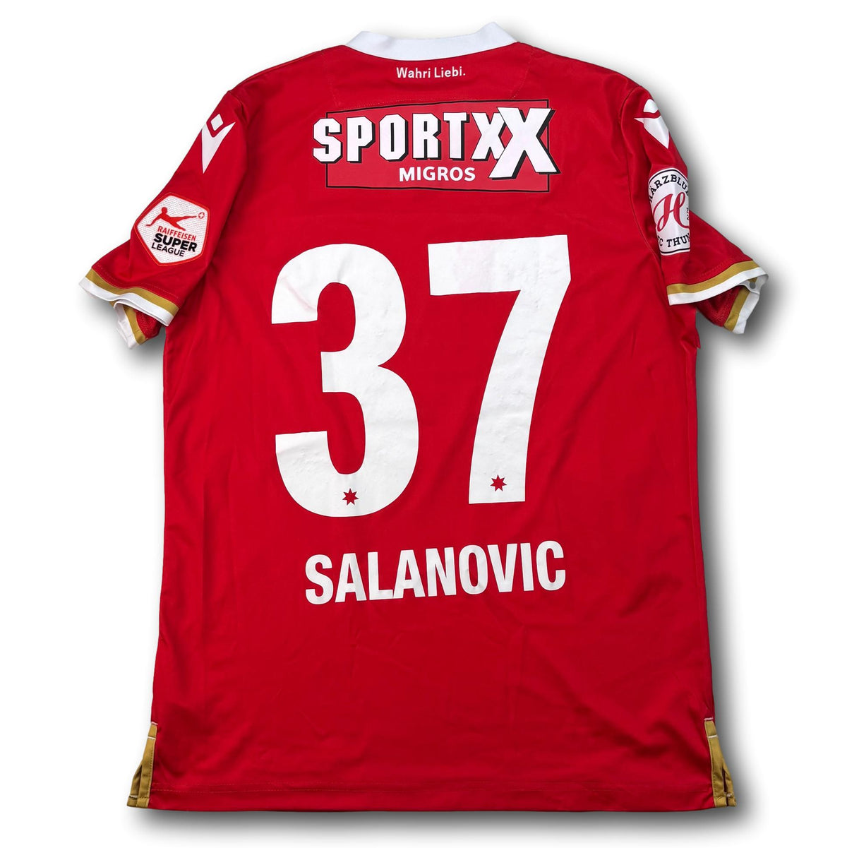 FC Thun - 2019-20 - Match-worn - Home - M - Macron - Salanovic #37