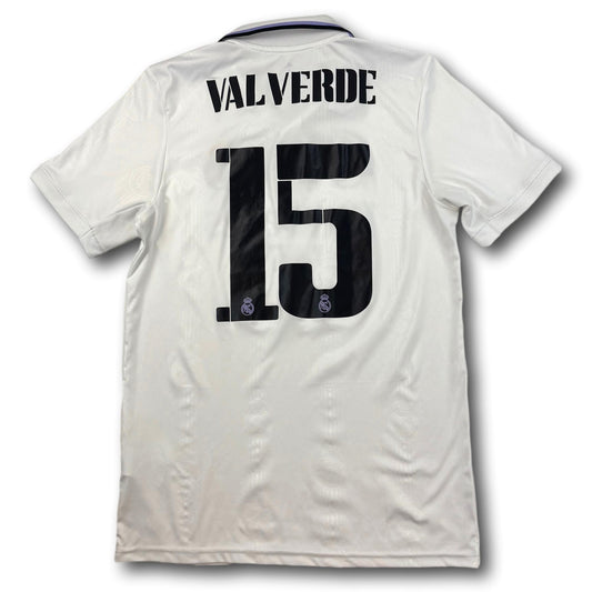 Real Madrid - 2022-23 - Home - M - adidas - Valverde #15