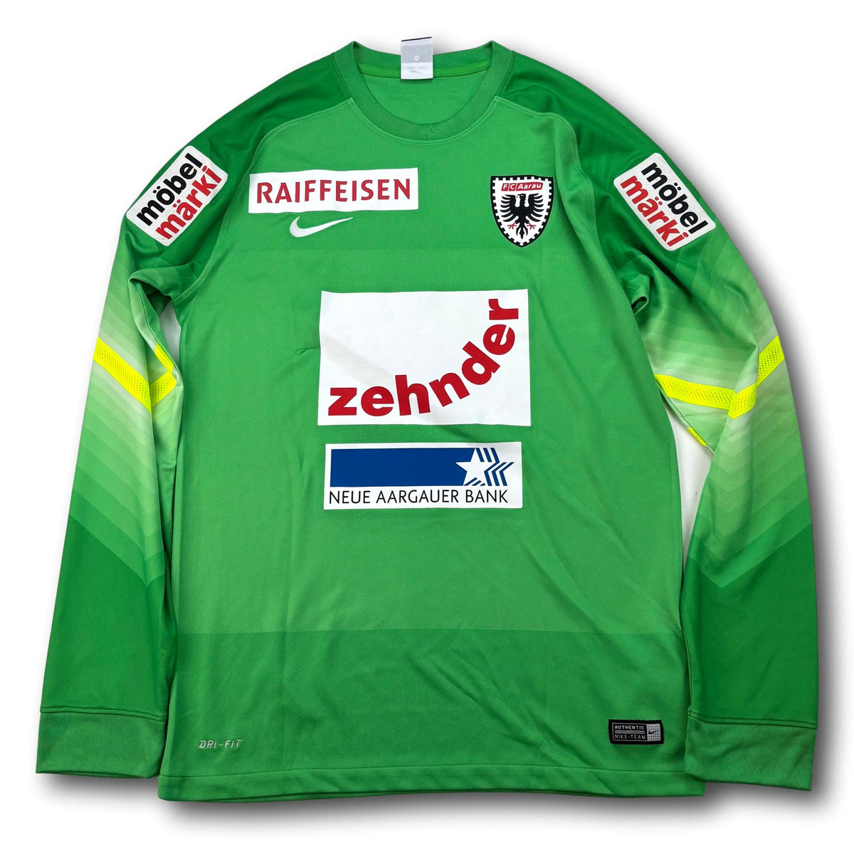 FC Aarau - 2013-14 - Match-worn - Goalkeeper - M - Nike - Mall #1