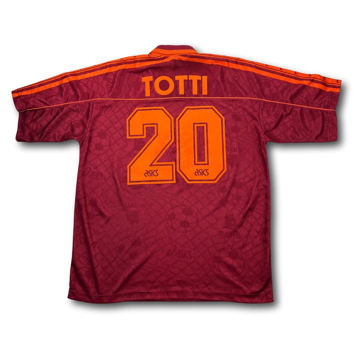 AS Roma - 1995-96 - Home - XL - asics - Totti #20