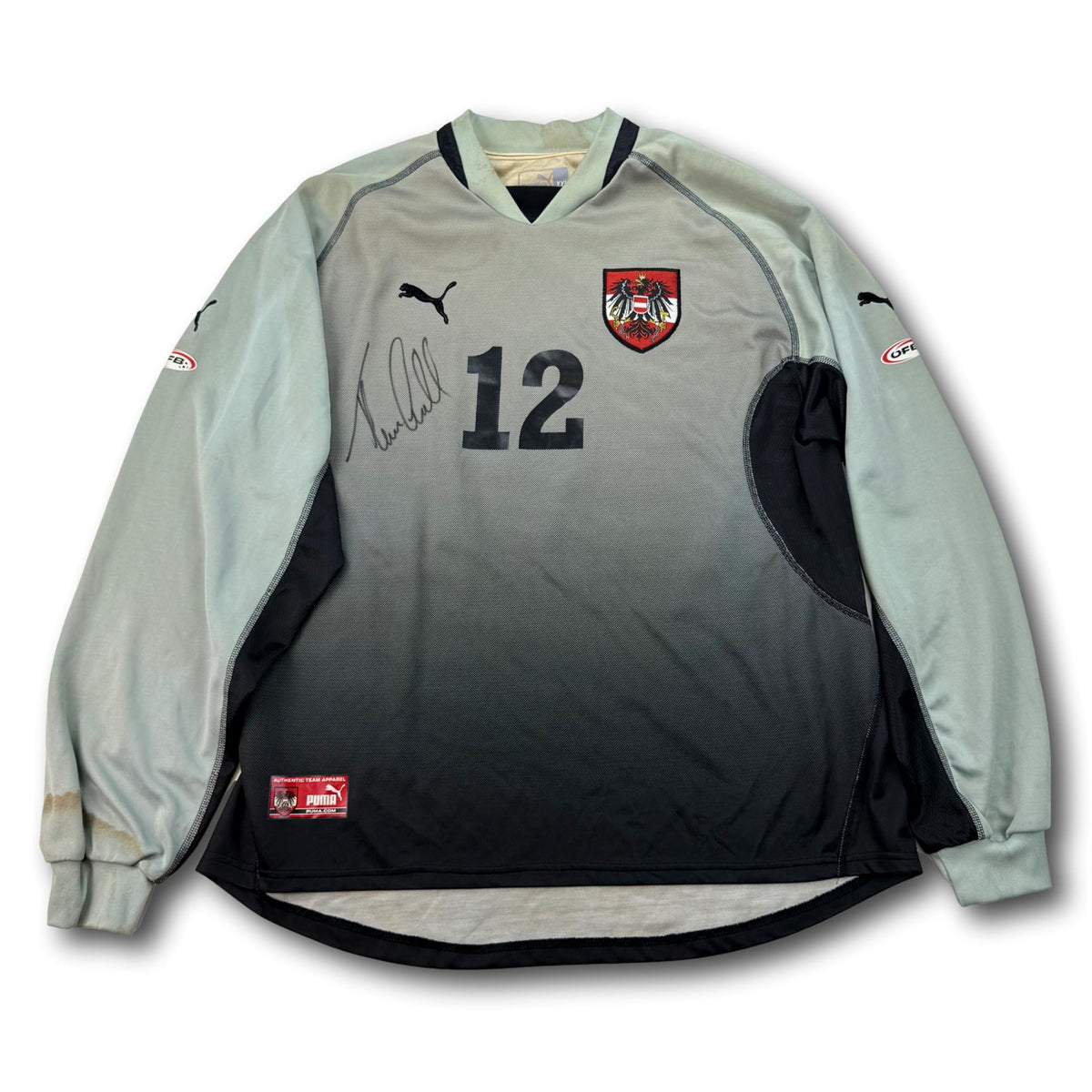 Österreich - 2000-02 - Matchworn - Torhüter - XXL - Puma - #12 - signiert